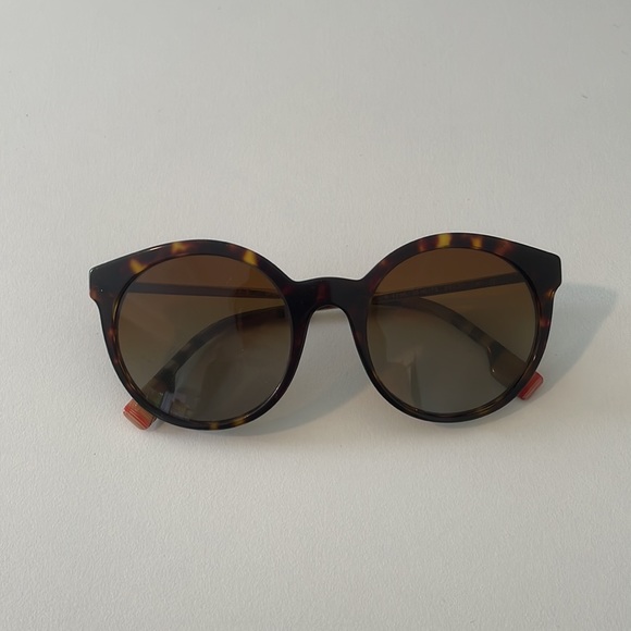 Burberry Round Havana Gold B4296 3816/T5 53-20-140 Women's Sunglasses - Picture 12 of 16